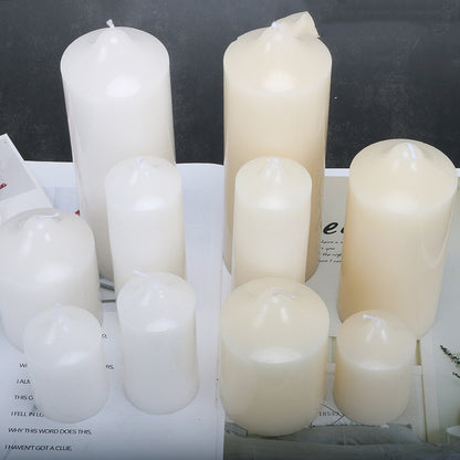 Candles Decorated With Cylindrical  For Dinner